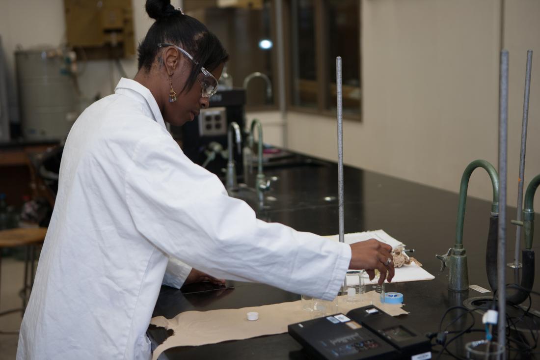 Girl Student in Science Class