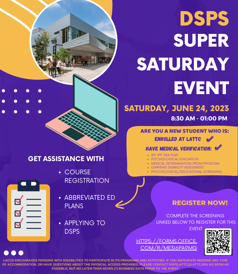 DSPS Super Saturday flyer