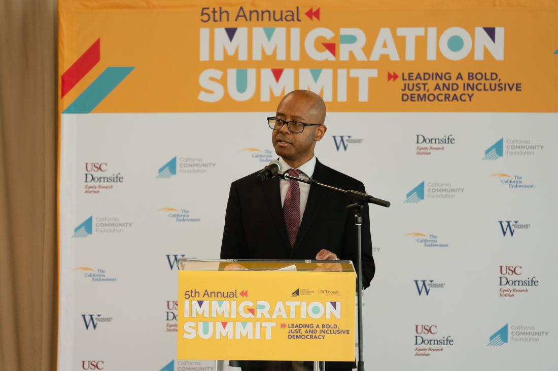 Dr. McQuarters speaks at USC's 5th Annual Immigration Summit