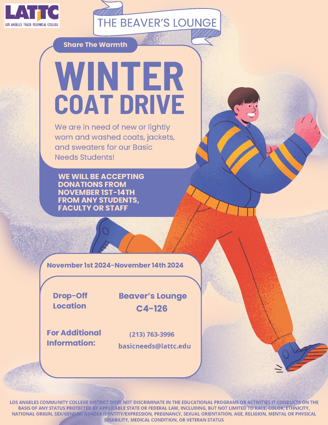 2024 Winter Coat Drive flyer