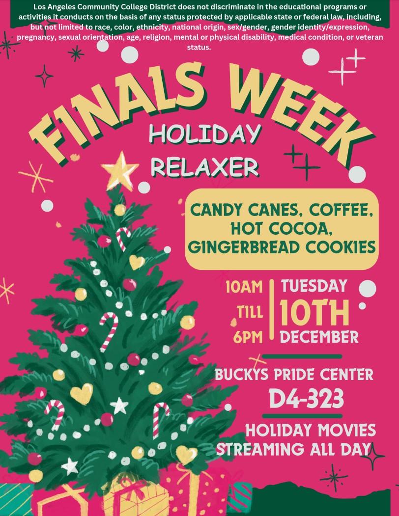 Bucky's Pride Center Holiday Relaxer flyer