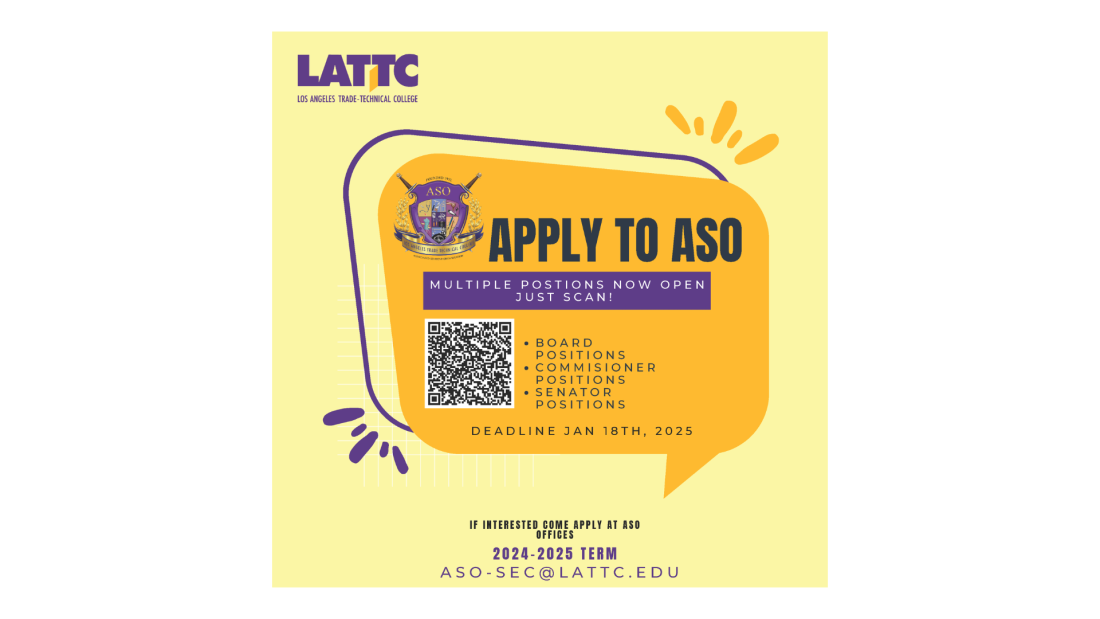 flyer announcing aso vacancies