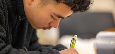 Student writing